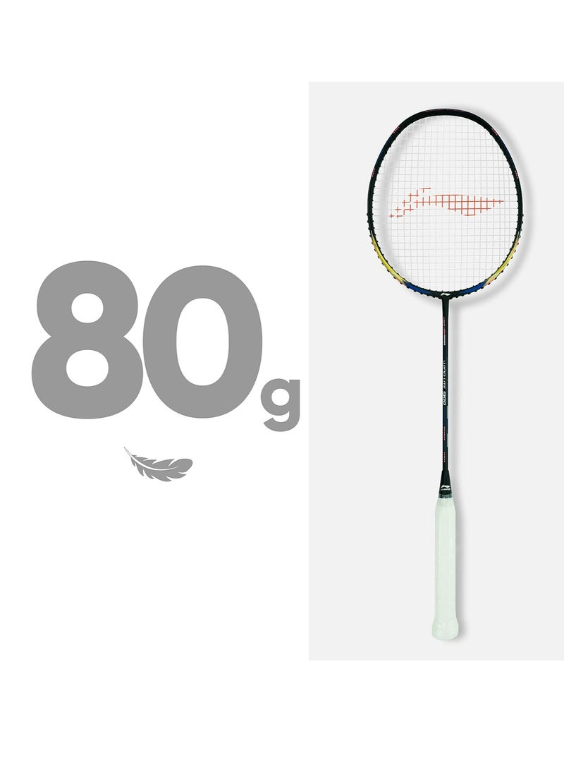 Li-Ning مضرب تنس الريشة Wind Lite Strung مع غطاء كامل مجاني (78 جرامًا. مدعوم من Windstorm) - Image 5