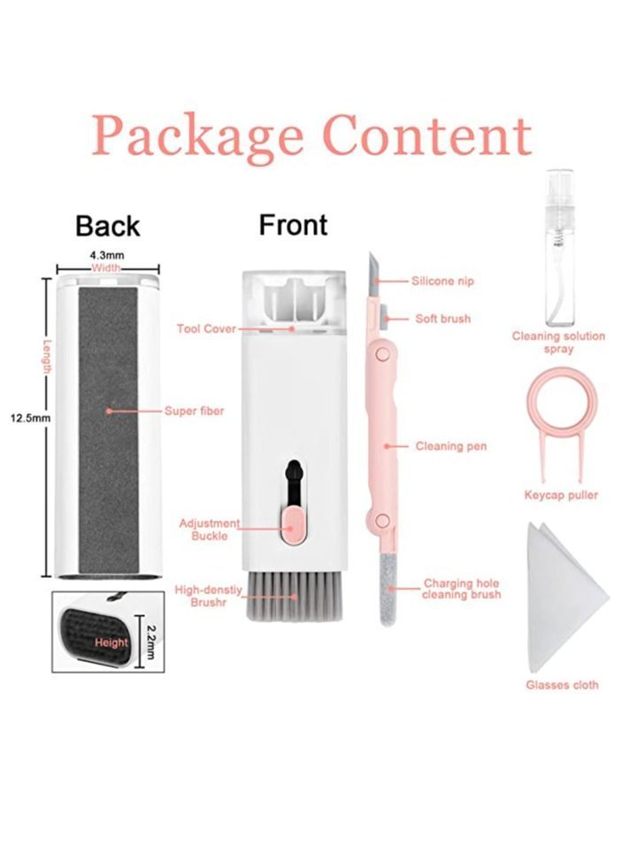 Y&D Laptop Screen Keyboard Earbud Cleaner Kit for Pro MacBook iPad iPhone iPod Electronics Cleaning Pen Brush Tool PC TV Phone Computer Headphone - 5ml Screens Cleaners Spray  - Image 2