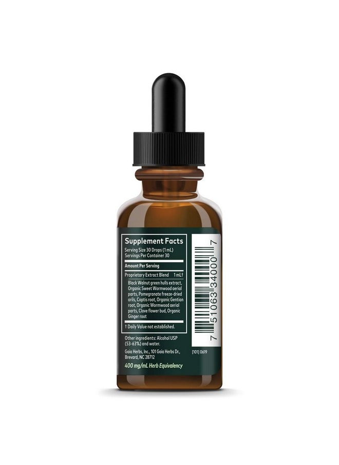 Gaia Herbs Wormwood Black Walnut Supreme 1 Fl Oz Liquid Extract  - Image 3