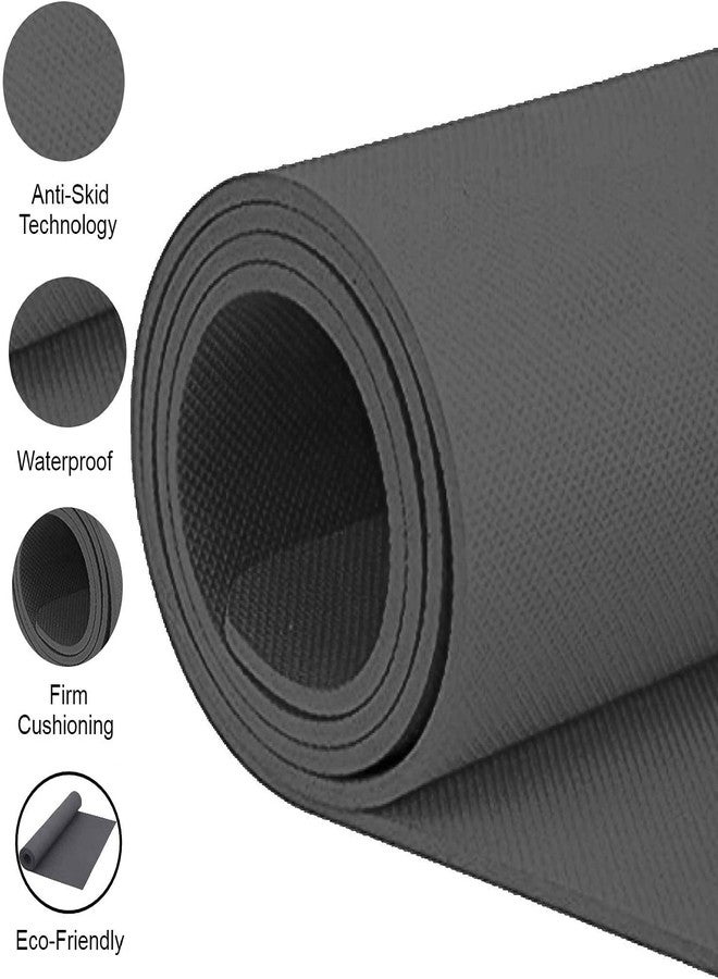 مورال بساط يوغا صديق للبيئة، مانع للانزلاق، بسماكة 6 مم، مناسب للتمارين الرياضية في الصالات الرياضية وعلى الأرضيات. بساط يوغا بسماكة 6 مم للرجال والنساء [متعدد الألوان] [قطعة واحدة] [6 مم] - Image 5