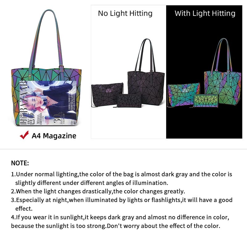 YTL Women Fashion Handbags Wallet Tote Bag Shoulder Bag Top Handle Satchel Purse Set 3pcs - Image 5