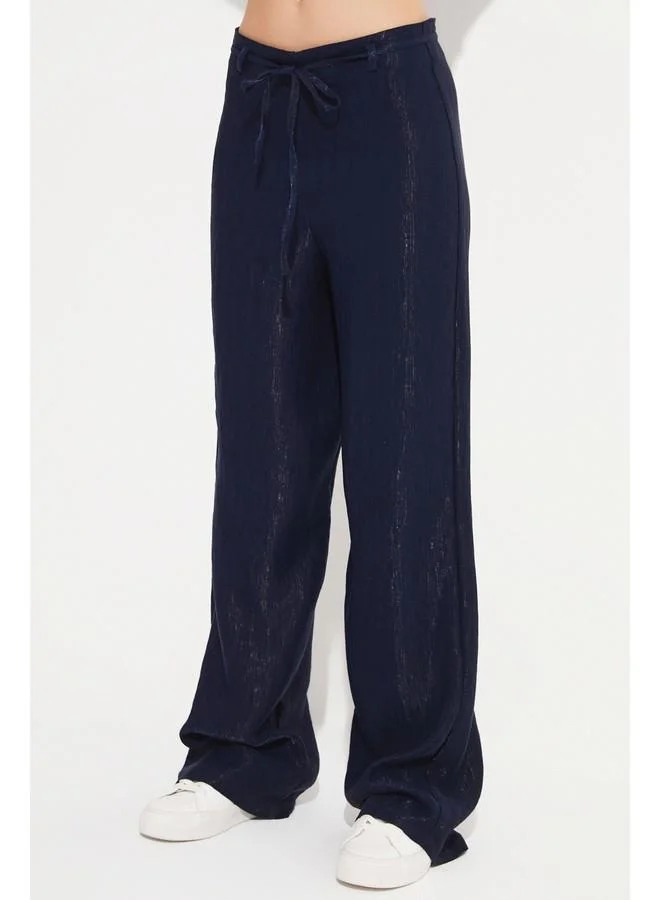 جون June Women Viscose Blend Vest Trouser Set Navy