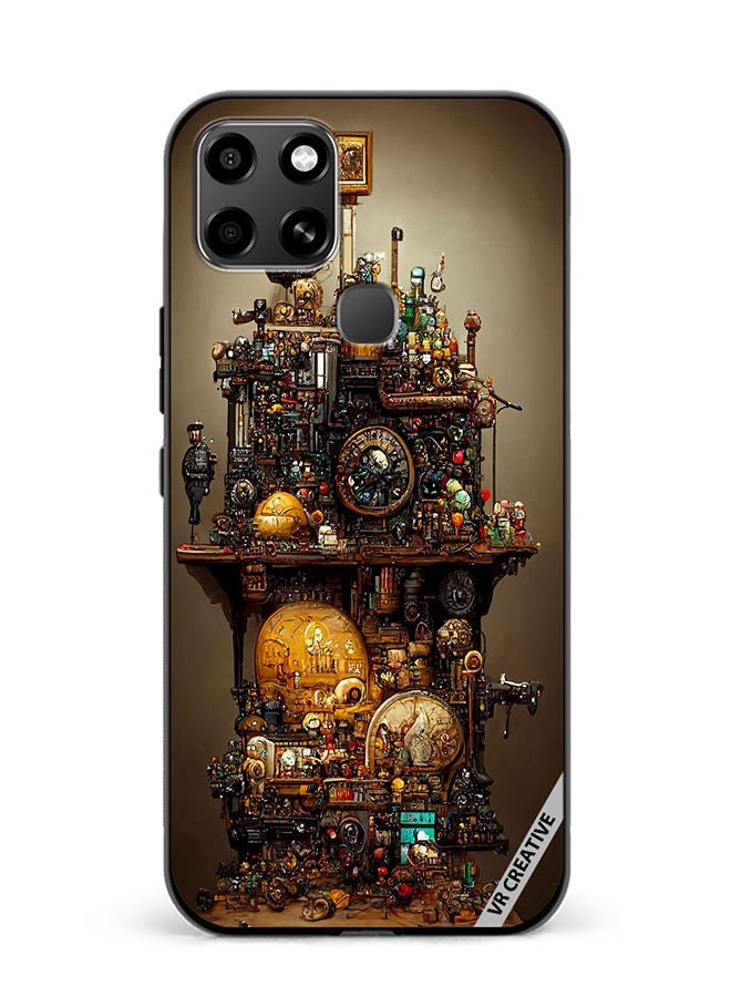 VR CREATIVE Protective Case Cover For Infinix Smart 6 Jigsaw Puzzles Design Multicolour - Image 1