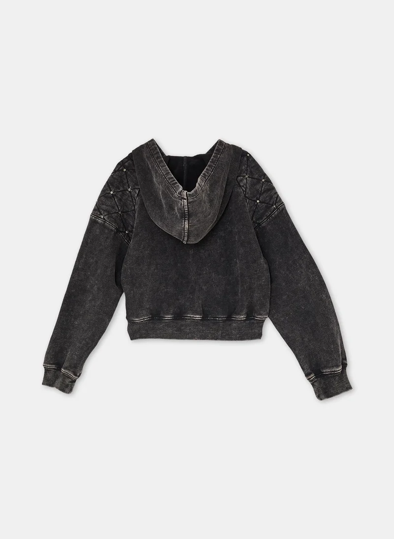 Liu Jo Sweatshirt with rhinestones