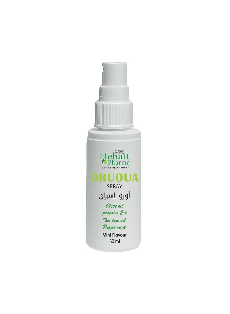 ORUOUA Mouth Spray Mint Flavour 60ML - Image 1