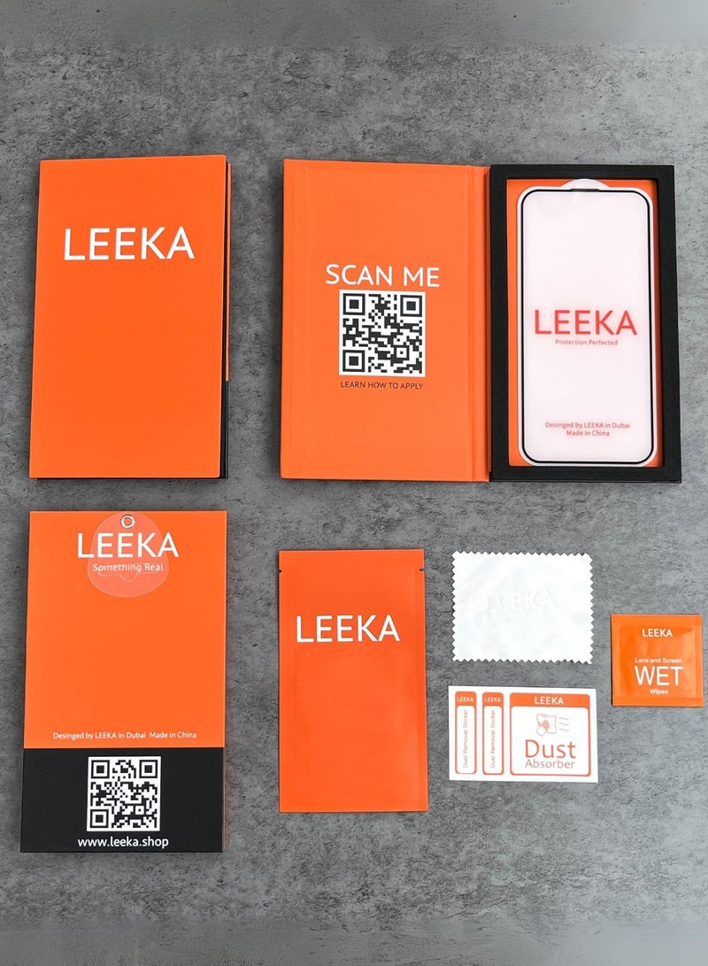 LEEKA iPhone 14 Pro Privacy Screen Protector with HD view Bubble Free, Anti-spy and Anti-scratch Ultra Clear full screen anti finger print protection with free Easy Installation kit and wipes tempered glass - Image 3