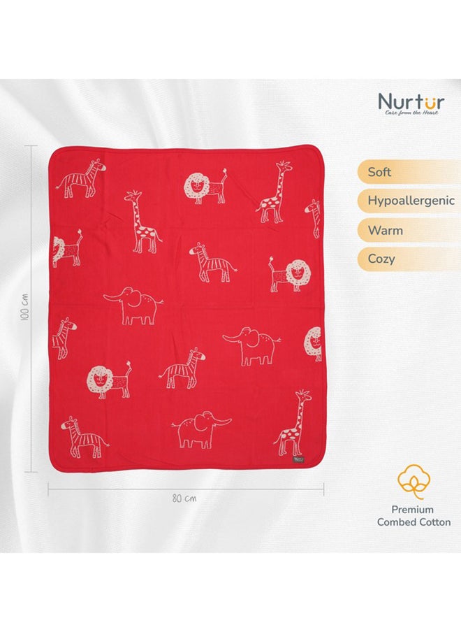 Nurtur Soft Baby Blankets For Boys And Girls 100% Combed Cotton Lightweight Fleece  - Image 5