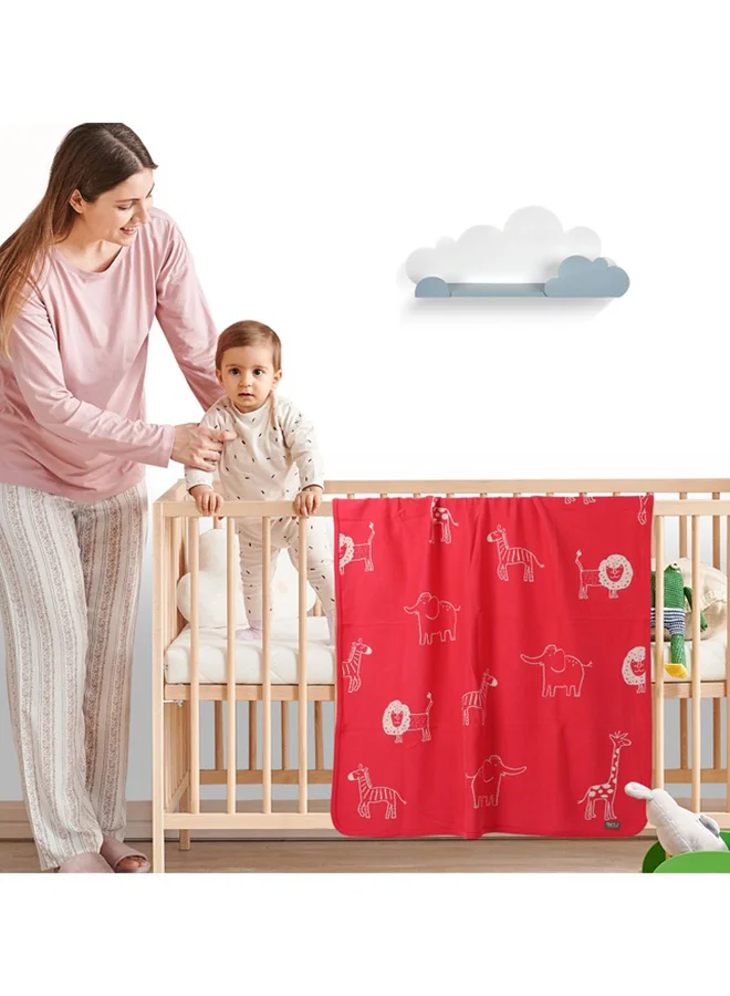 Nurtur Soft Baby Blankets For Boys And Girls 100% Combed Cotton Lightweight Fleece