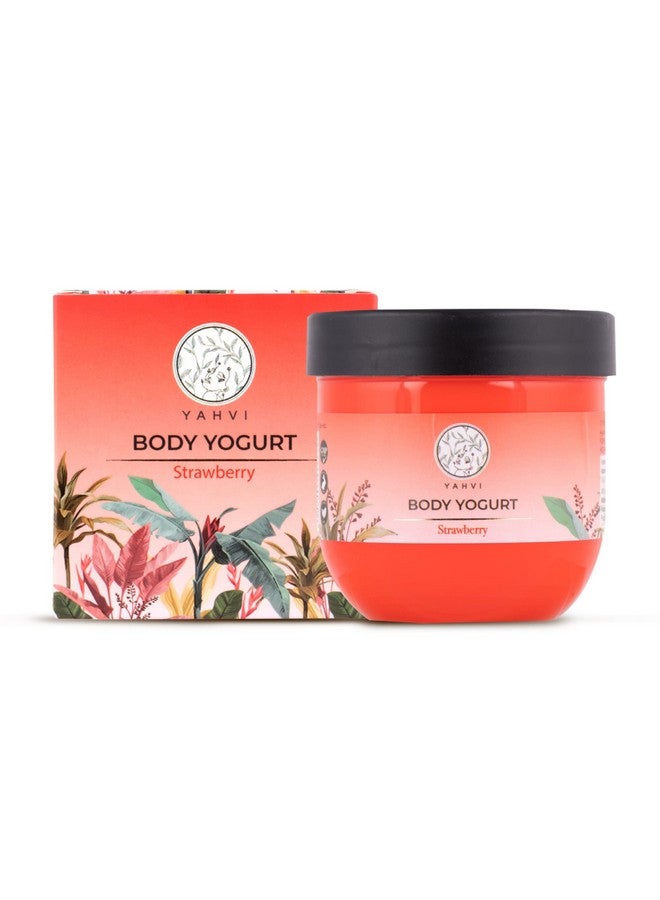 Yahvi Body Yogurt Strawberry | Get Instant Hydration, 24-Hour Deep Nourishment | Get Soft, Supple & Smooth Skin | For All Skin Types | Ayurvedic Formula | Paraben-Free, Cruelty-Free | 200 Ml - Image 1