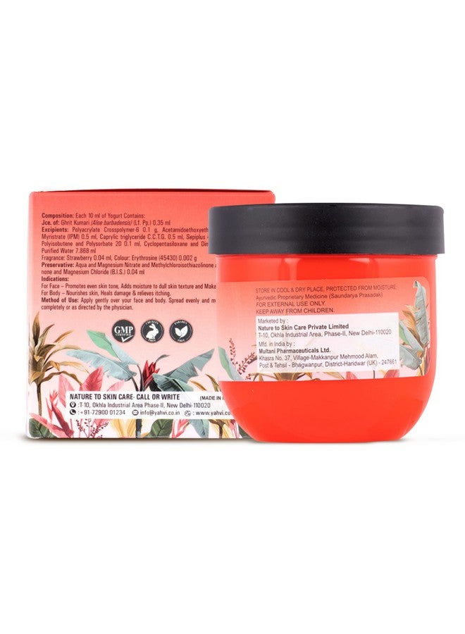 Yahvi Body Yogurt Strawberry | Get Instant Hydration, 24-Hour Deep Nourishment | Get Soft, Supple & Smooth Skin | For All Skin Types | Ayurvedic Formula | Paraben-Free, Cruelty-Free | 200 Ml - Image 2