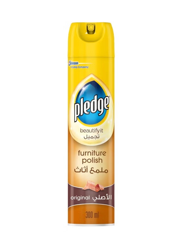 Pledge Furniture Polish Original, 300ml Clear - Image 1