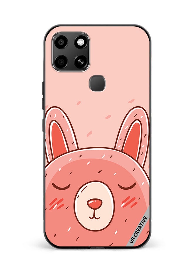 VR CREATIVE Protective Case Cover For Infinix Smart 6 Sleeping Rabbit Design Multicolour - Image 1