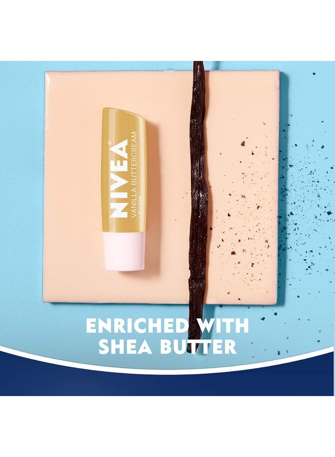 NIVEA Vanilla Buttercream Lip Care - All Day Moisturizing Lip Balm for Soft Lips - Pack of 4 - Image 2