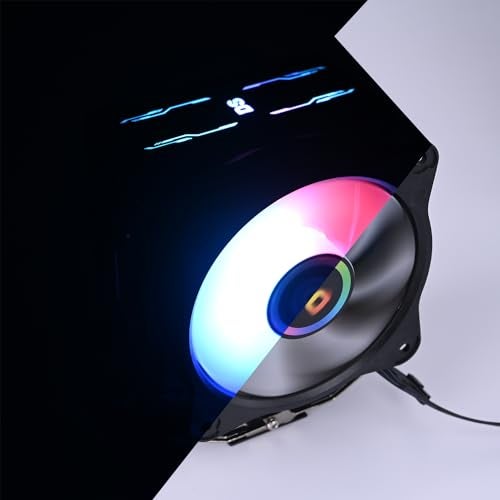 DS leddess DS 4 Copper CPU PWM Fan, CPU Cooler LED Addressable RGB Fan with Anodized Gun-Metal Black for Intel LGA1200/1151/1366 (1000-2200RPM, Auto Changer Color, C Series) - Image 2