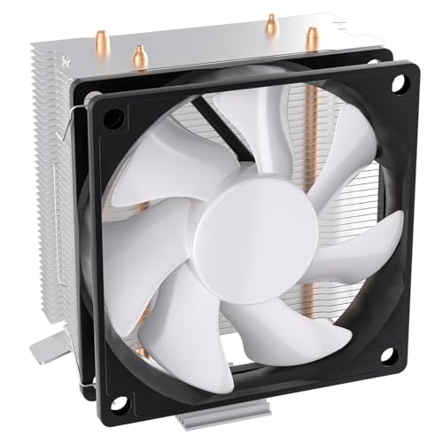 DS leddess DS 4 Copper CPU PWM Fan, CPU Cooler LED Addressable RGB Fan with Anodized Gun-Metal Black for Intel LGA1200/1151/1366 (1000-2200RPM, Auto Changer Color, C Series) - Image 1