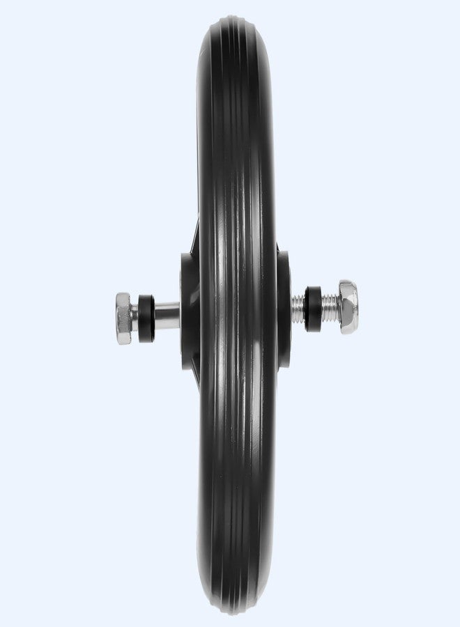 SHENLIU 4 Pack Wheel Replacement with 4 Axles, 6 Inch Heavy-Duty Anti-Slip Solid Caster Roller Wheels for Walkers Wheelchair Front Wheel Walker Caster for Wheelchairs Rollators Walkers - Image 5