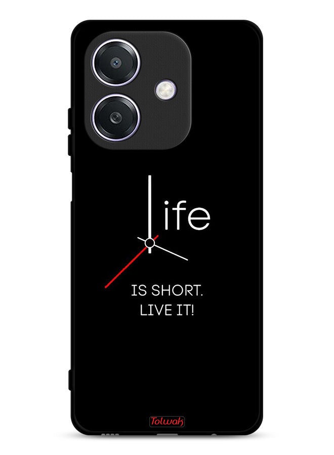 Tolwak Oppo A3 5G Protective Case Cover Life Is Short Live It - Image 1