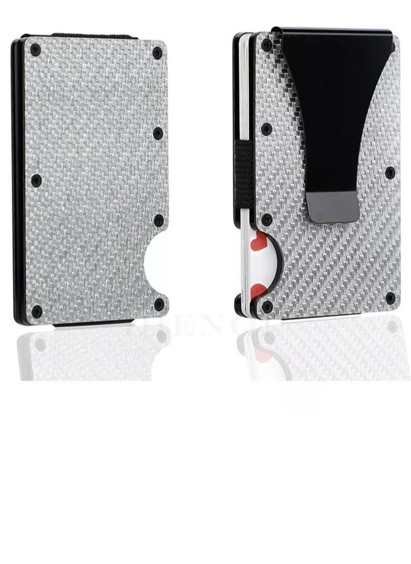MORANO New Fashion Slim Credit Card Holder silver  - Image 2