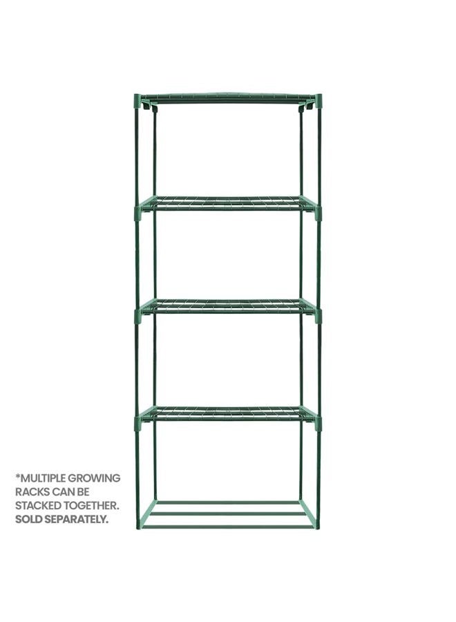 Zenport SH3222A 3-Tier Greenhouse Plant Growing Rack, Black - Image 4
