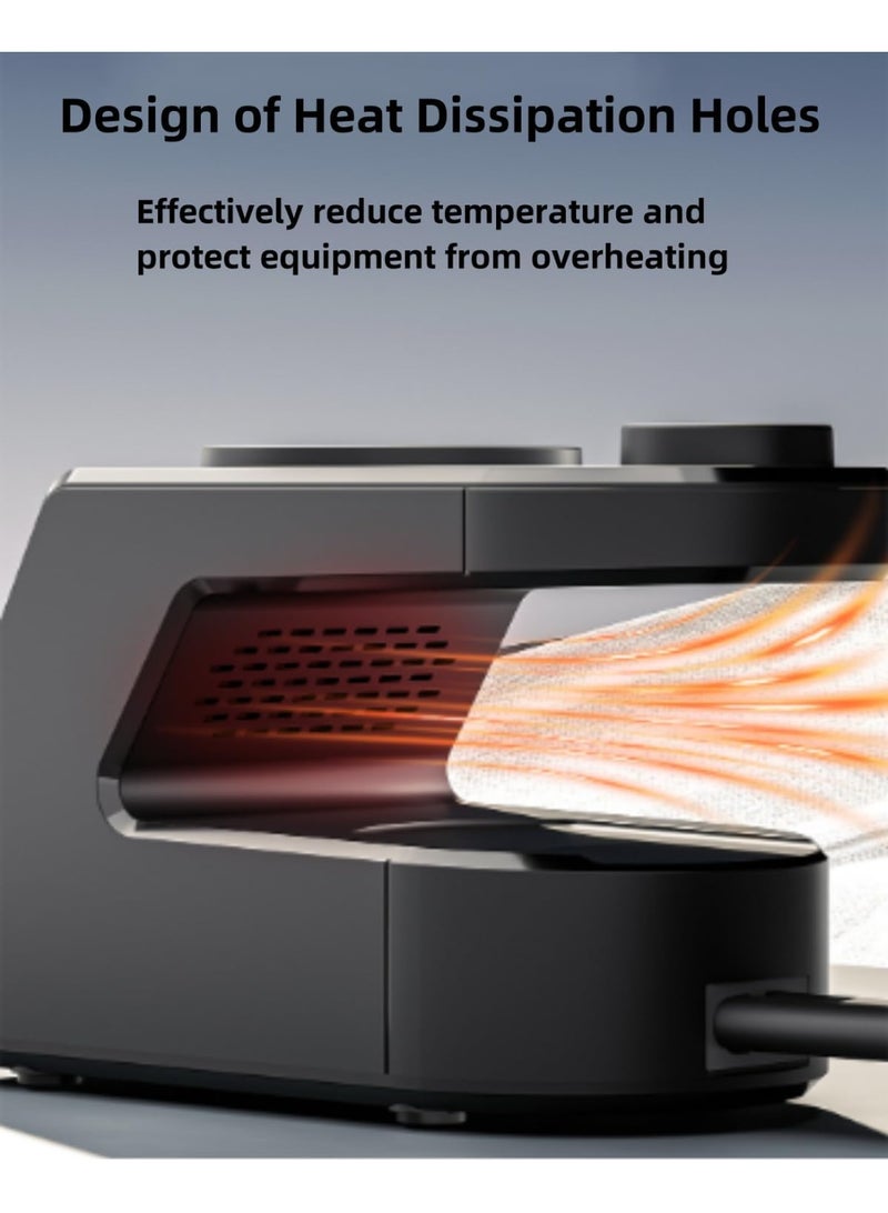 BlueFire 240W GaN Charger Station 10-in-1: Smart Desktop Charger with Digital Clock, Dual Alarm, 4x140W USB-C PD3.1 Fast Charging Hub for MacBook Pro, 15W Wireless Charger for iPhone 15/S24, 5W Watch Charger, Universal QC3.0/PD/PPS for Laptops, Tablets, Phones – 240W Max Power All-in-One Organizer - Image 5