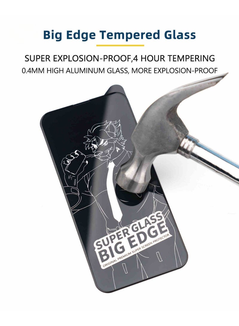 واقي شاشة شفاف ممتاز متوافق مع iPhone 16 Pro، زجاج مقسى 9H مع مجموعة التثبيت، خالٍ من الفقاعات، مضاد للتجسس، مقاوم للخدش، زجاج مضاد لبصمات الأصابع (سلسلة الياقوت) - Image 3