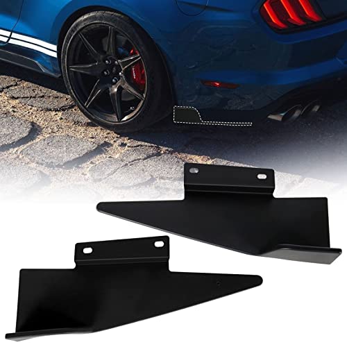 LitMiRaCle Side Skirt Rocker Winglet & Rear Side Splitters Compatible with Ford Mustang 2015+, Car Body Plastic Side Skirt Diffuser 2PCS - Image 1