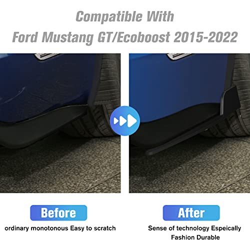 LitMiRaCle Side Skirt Rocker Winglet & Rear Side Splitters Compatible with Ford Mustang 2015+, Car Body Plastic Side Skirt Diffuser 2PCS - Image 2