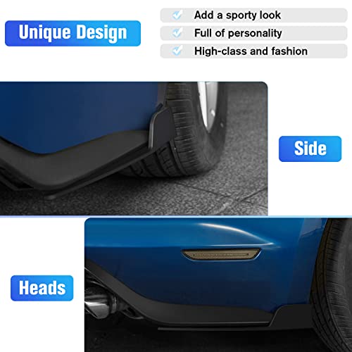 LitMiRaCle Side Skirt Rocker Winglet & Rear Side Splitters Compatible with Ford Mustang 2015+, Car Body Plastic Side Skirt Diffuser 2PCS - Image 5
