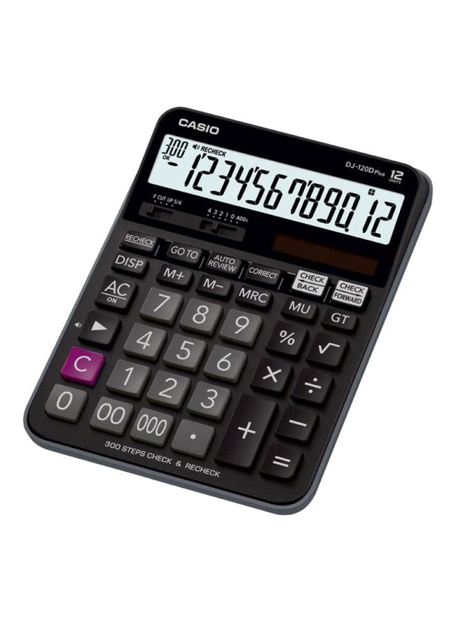 CASIO 12-Digit Desktop Calculator Black - Image 1