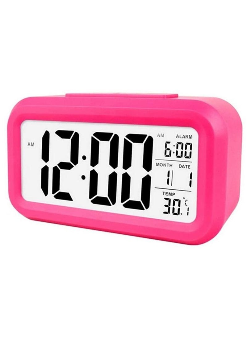 Toshionics Digital LCD Display Alarm Clock with Snooze Date Temperature  - Image 1