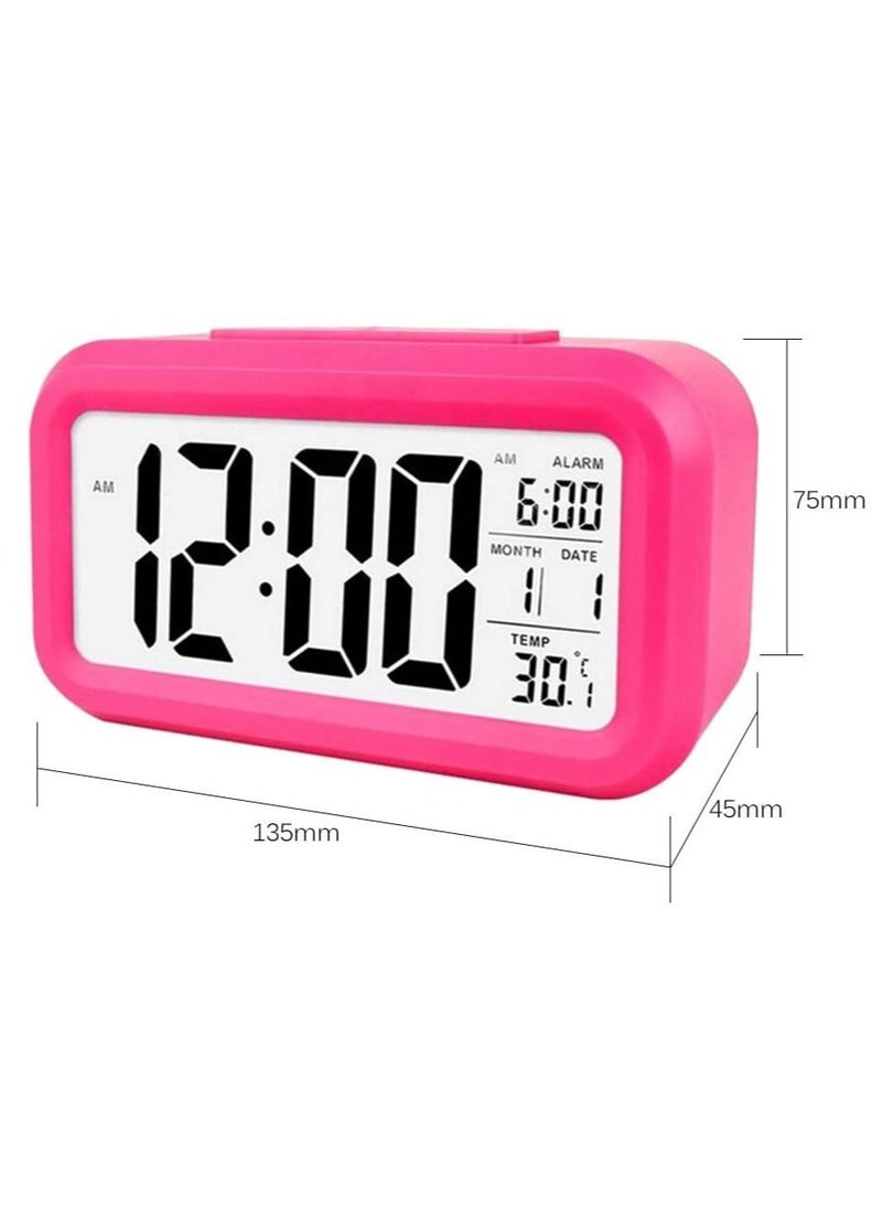 Toshionics Digital LCD Display Alarm Clock with Snooze Date Temperature  - Image 2