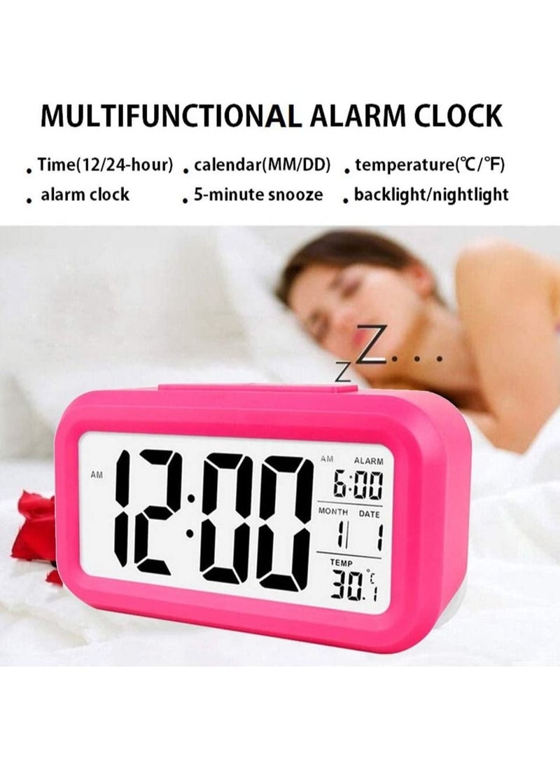 Toshionics Digital LCD Display Alarm Clock with Snooze Date Temperature  - Image 5