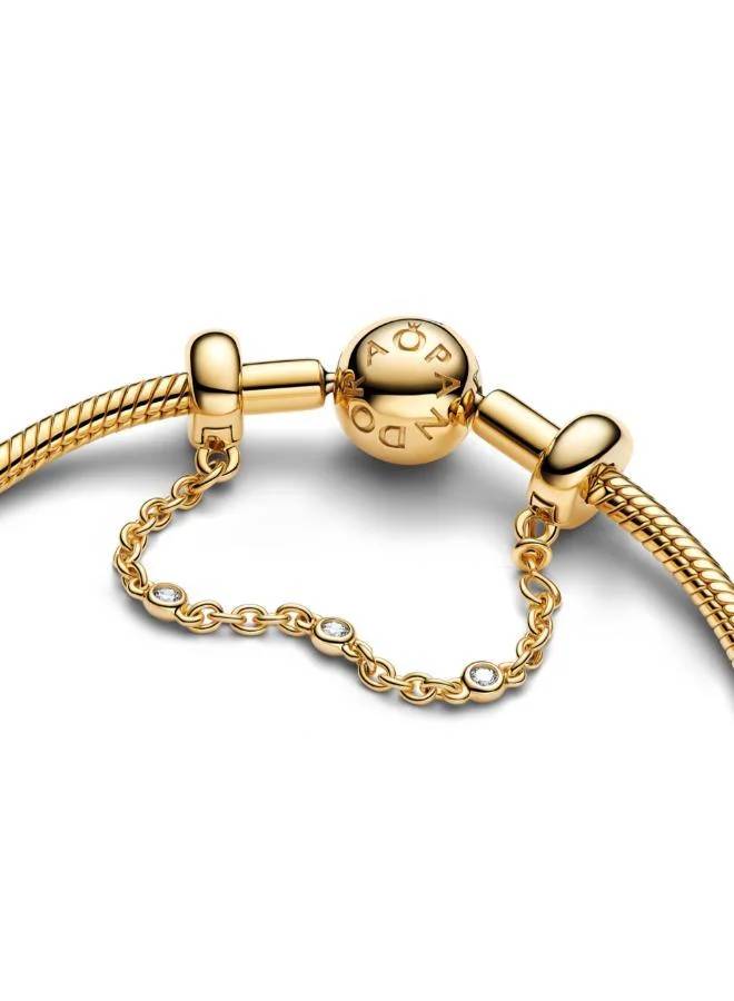 PANDORA  Triple Clear Stone Safety Chain for Women | Best Price UAE