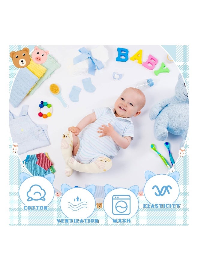 5 Pairs Knee High Toddler Grip Socks, Non Slip Baby Crawling Socks Anti Skid Crawling Newborn Socks for Boy Girl Infant, baby protection socks, 5 Colors - Image 3