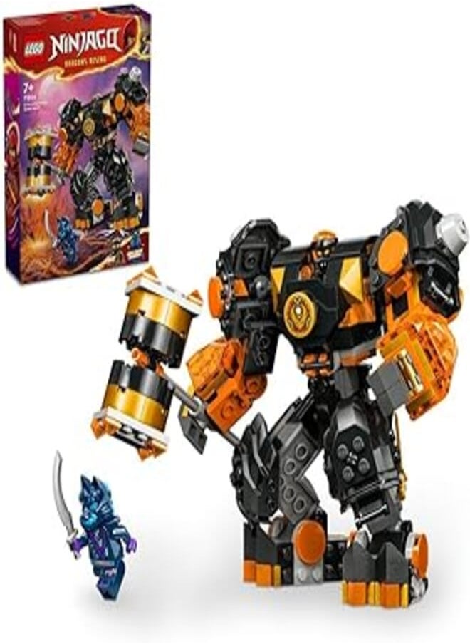 LEGO LEGO® NINJAGO® Cole’s Elemental Earth Mech 71806 Building Blocks Toy Set; Toys for Boys, Girls, and Kids (235 Pieces) 