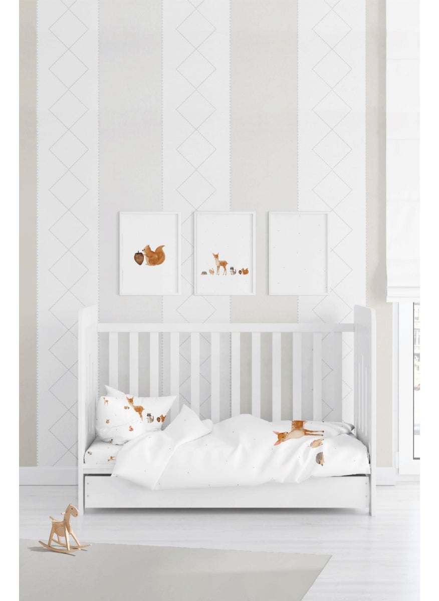 Casadora Baby Forest Amigos 100% Cotton Satin Baby Bedding Set  - Image 3