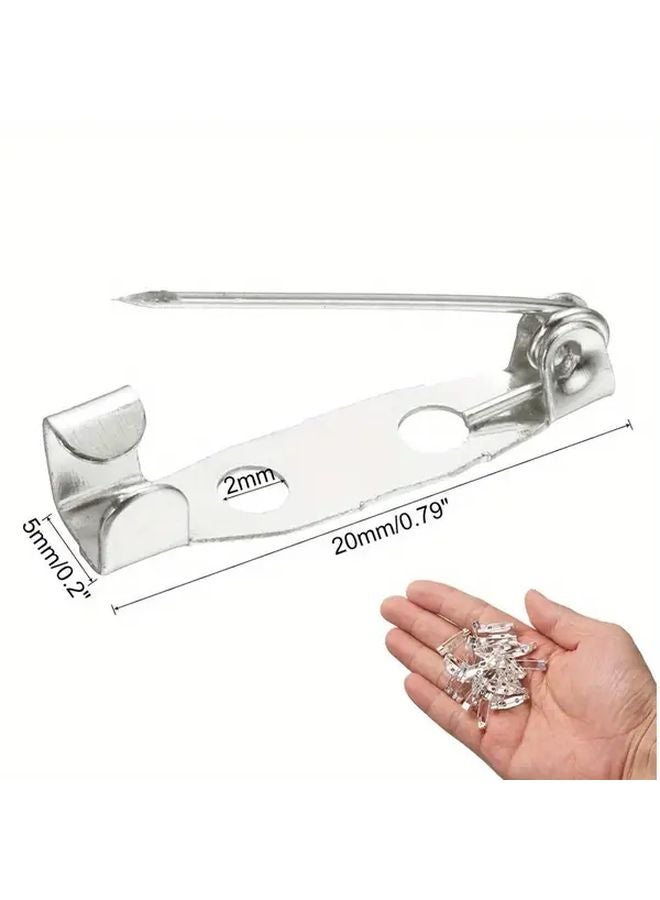 100pcs Steel Safety Pins 15mm with Hole for Easy Attachment Locking Pins - Image 3