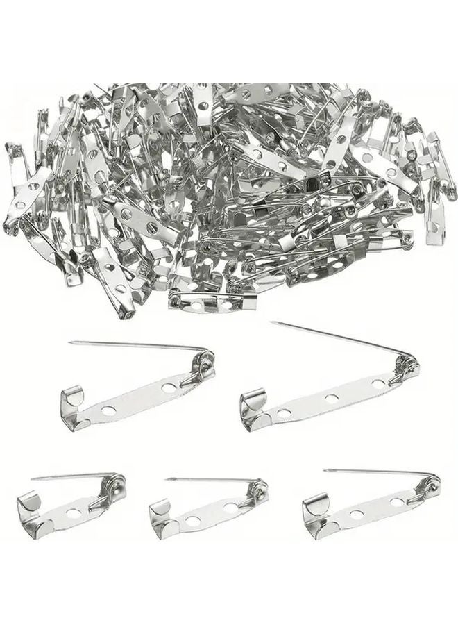 100pcs Steel Safety Pins 15mm with Hole for Easy Attachment Locking Pins - Image 2
