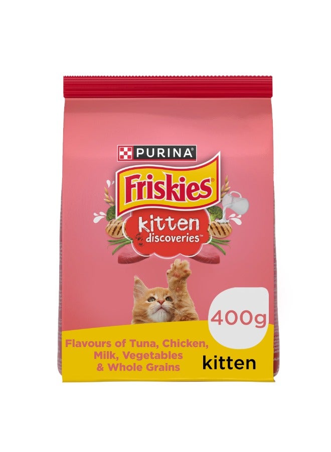 Purina Friskies Kitten Discoveries Dry Cat Food 400g - Image 1