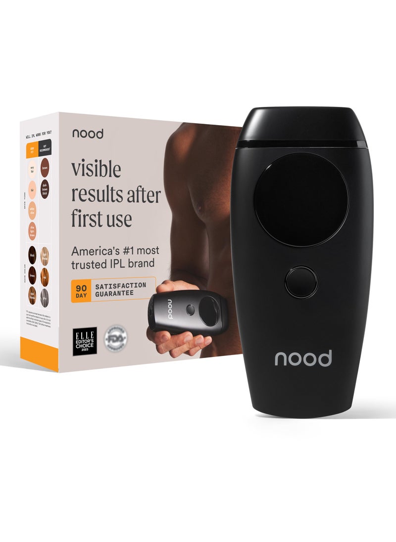 Nood NEW Flasher 2.0 by Nood, IPL Laser Hair Removal Device for Men and Women, Pain-free and Permanent Results, Safe for Whole Body Treatment - Matte Black 