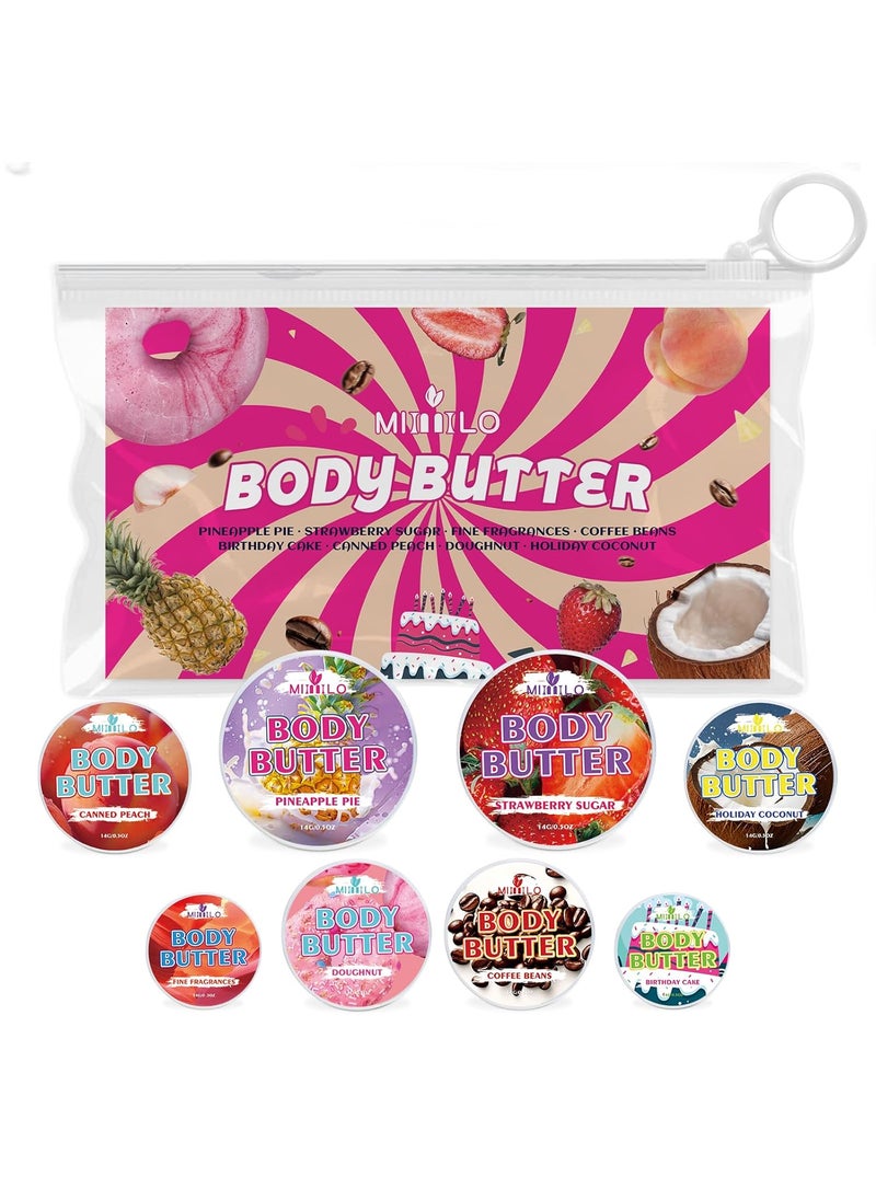 MLIIIILO New Body Butter Body Glaze Whipped Body Butter for Women Leaves Skin Soft Without Being Greasy Choose You Favorite Scent To Keep Skin Hydratedand Body Moisturizing Care Body Glaze Sample Kit 