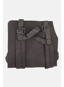 TRIBE OF 6 Men Embroidered Logo Cross Body Bag 25 H x 28 L x 1 W cm, Black  - Image 2