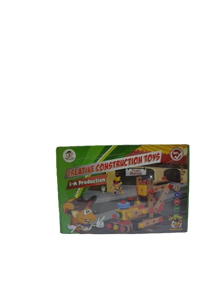 Cubic Jigsaw game for train construction 