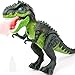 DPAPDI Electric Walking Dinosaur Toys for Kids Small Tyrannosaurus with Detachable Tail Simulated Flame and Realistic Sounds Best Dino Gifts for Boys Girls 35 57 - Image 3