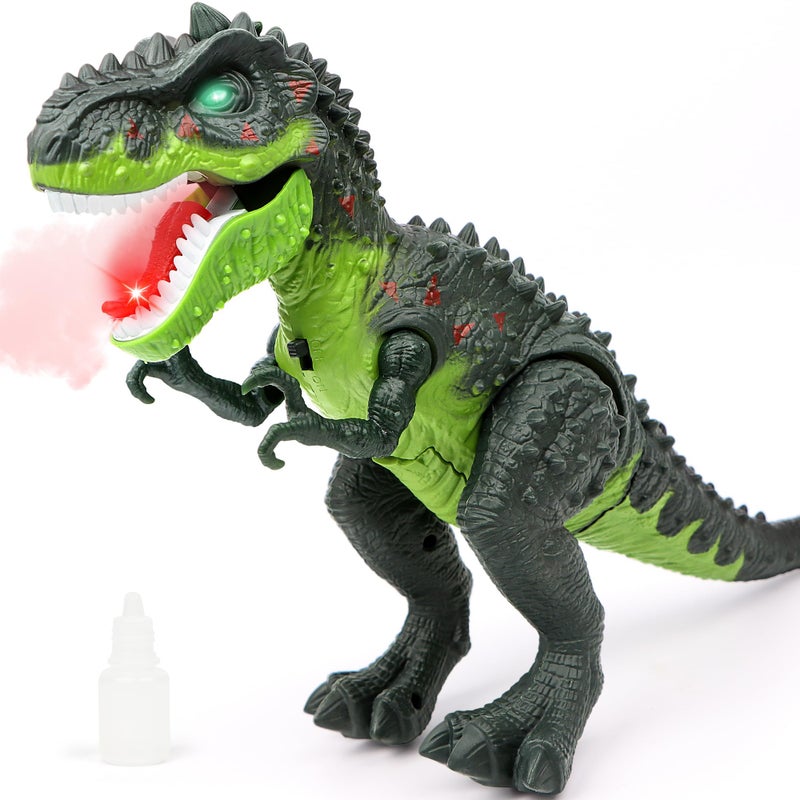 DPAPDI Electric Walking Dinosaur Toys for Kids Small Tyrannosaurus with Detachable Tail Simulated Flame and Realistic Sounds Best Dino Gifts for Boys Girls 35 57 - Image 2