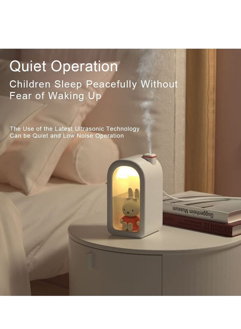 Y&D Cool Mist USB Humidifier - Ultrasonic Quiet Humidifiers, Mini Cute with Night Light, 380ml Humidifiers for Bedroom/Babies Nursery/Office,Waterless Auto Shut-off - Image 5