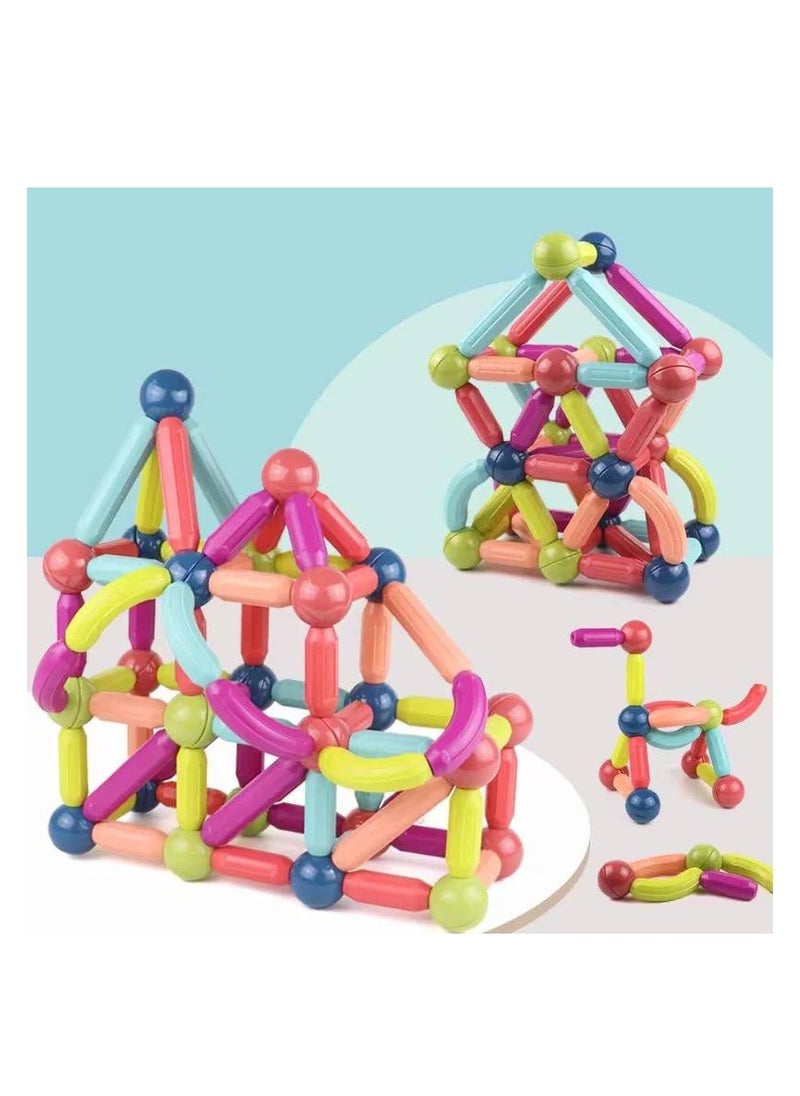 Montessori Baby Safety Sticks Blocks Building Set Magnetic Balls&Rods STEM 42 PCS  - Image 5