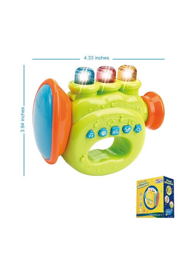 WEofferwhatYOUwant Baby Trumpet - Portable Musical Instrument for Babies & Toddlers - Interactive Toy with Lights, Songs & Play-Along Feature - Image 2
