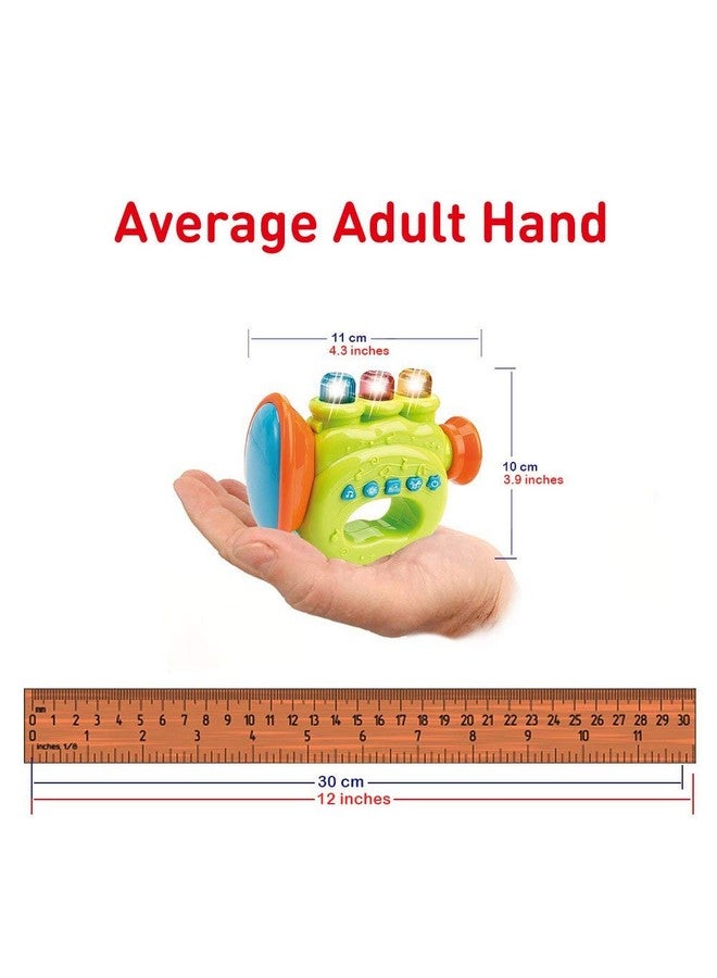 WEofferwhatYOUwant Baby Trumpet - Portable Musical Instrument for Babies & Toddlers - Interactive Toy with Lights, Songs & Play-Along Feature - Image 4