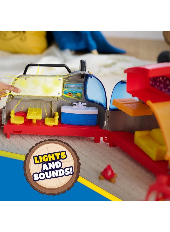 MICKEY MOUSE مجموعة ألعاب ميكي ماوس ديزني جونيور سعيد المخيم مع الأضواء والأصوات، 10 قطع، ألعاب للأطفال من عمر 3 سنوات فما فوق من جاست بلاي - Image 3